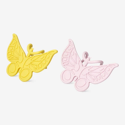 Flying Tiger Copenhagen 2'li Pembe Kelebek Şeklinde Bitki Desteği