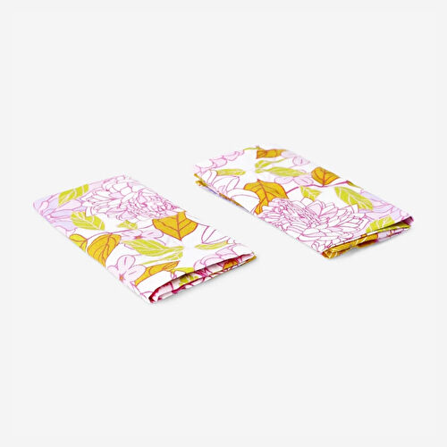 Flying Tiger Copenhagen 2'li Çiçek Desenli Kumaş Peçete Seti 40 cm x 40 cm