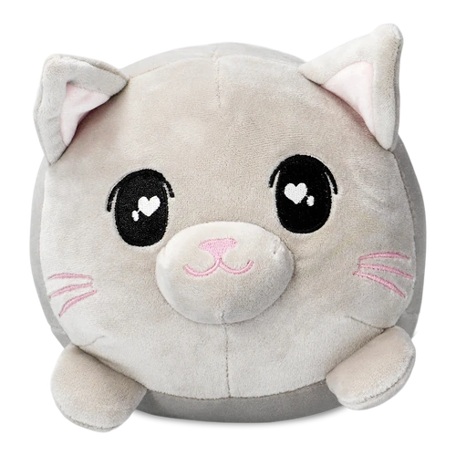 Flying Tiger Copenhagen Gri Peluş Yuvarlak Şekilli Kedi