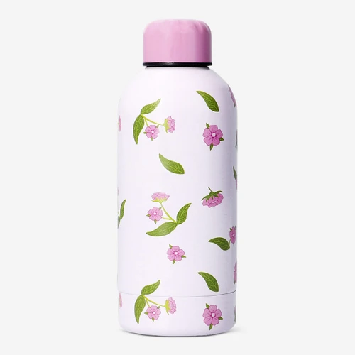 Flying Tiger Copenhagen Pembe Kiraz Çiçeği Desenli Matara 550 ml