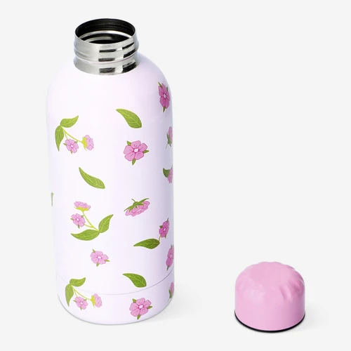 Flying Tiger Copenhagen Pembe Kiraz Çiçeği Desenli Matara 550 ml