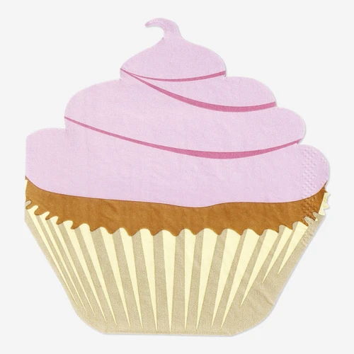 Flying Tiger Copenhagen 16'lı Pembe Cupcake Şeklinde Kağıt Peçete
