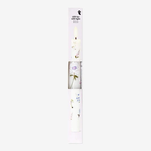 Flying Tiger Copenhagen Çiçek Desenli LED Mum 24 cm
