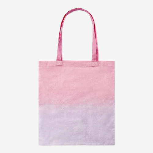 Flying Tiger Copenhagen Pembe Renk Geçişli Bez Çanta