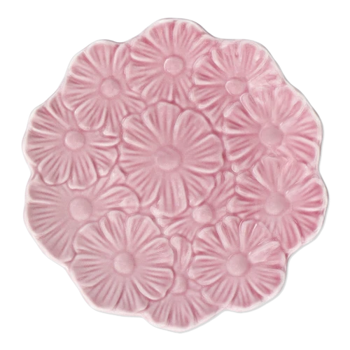 Flying Tiger Copenhagen Küçük Pembe Çiçek Desenli Seramik Tabak