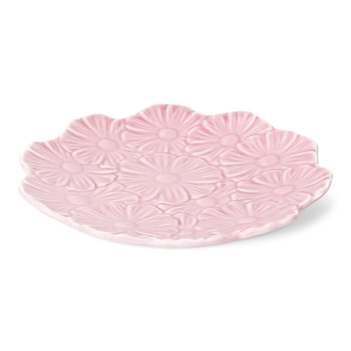 Flying Tiger Copenhagen Küçük Pembe Çiçek Desenli Seramik Tabak