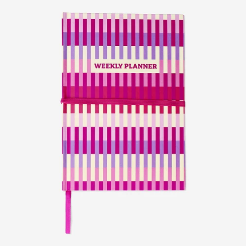 Flying Tiger Copenhagen Pembe Çizgili Haftalık Planlayıcı Defter