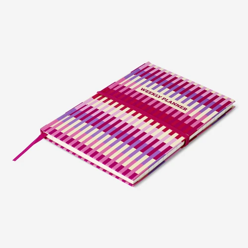 Flying Tiger Copenhagen Pembe Çizgili Haftalık Planlayıcı Defter