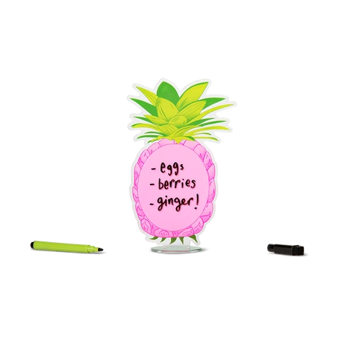 Flying Tiger Copenhagen Pembe Ananas Şeklinde Masaüstü Tahtası