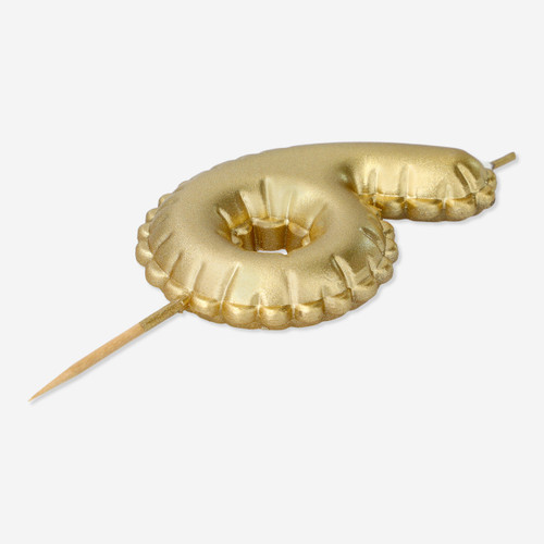 Flying Tiger Copenhagen 6 Numaralı Altın Rengi Pasta Mumu