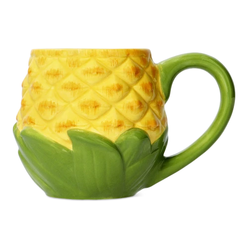 Flying Tiger Copenhagen Ananas Şeklinde Turuncu Seramik Kupa
