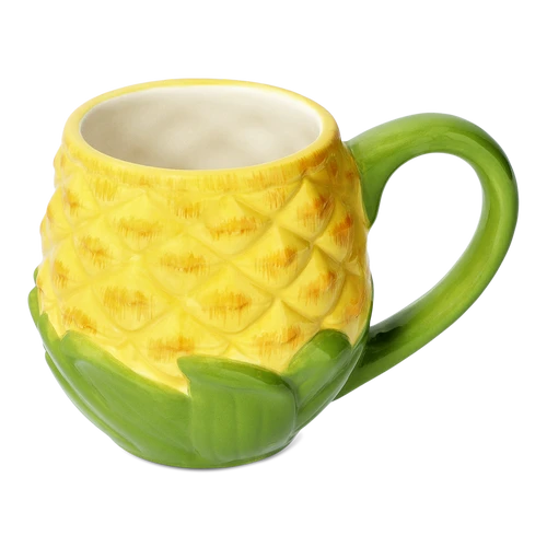 Flying Tiger Copenhagen Ananas Şeklinde Turuncu Seramik Kupa
