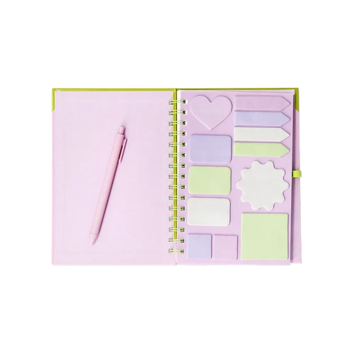 Flying Tiger Copenhagen Yapışkan Not Kağıtlı Kalemli Defter A5