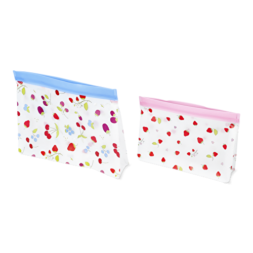 Flying Tiger Copenhagen 2'li Meyve Desenli Kilitli Poşet