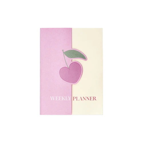 Flying Tiger Copenhagen Pembe Kiraz Desenli Haftalık Planlayıcı Defter