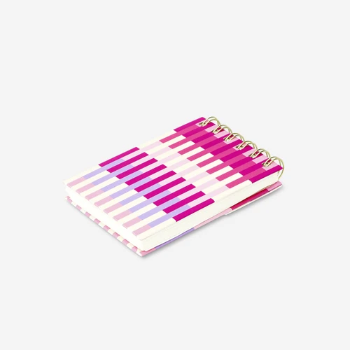 Flying Tiger Copenhagen Pembe Çizgili Haftalık Planlayıcı Not Defteri