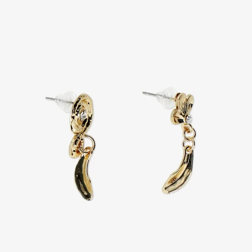 Flying Tiger Copenhagen Gold Deniz Temalı Küpe