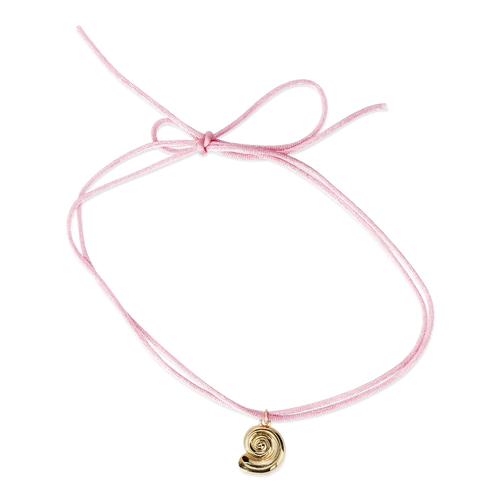 Flying Tiger Copenhagen Gold Deniz Kabuğu Detaylı Pembe Kolye