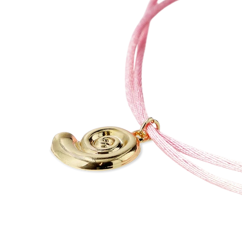 Flying Tiger Copenhagen Gold Deniz Kabuğu Detaylı Pembe Kolye