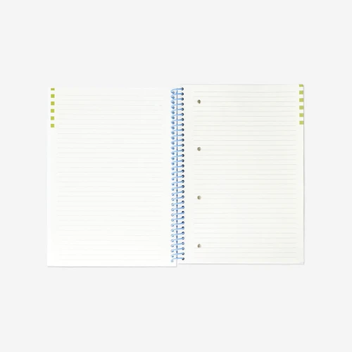 Flying Tiger Copenhagen Yeşil Çizgili Kapaklı Spiralli Defter A4