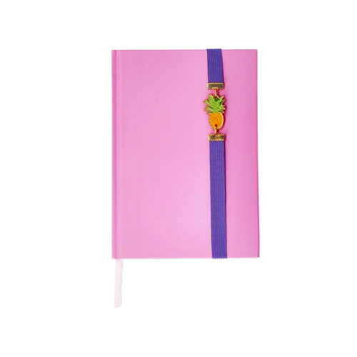 Flying Tiger Copenhagen Ananas Detaylı Pembe Defter
