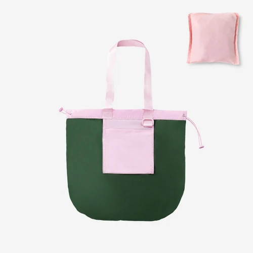 Flying Tiger Copenhagen Pembe Renk Bloğu Detaylı Bez Çanta
