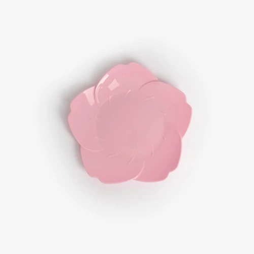 Flying Tiger Copenhagen 4'lü Pembe Çiçek Şeklinde Plastik Tabak