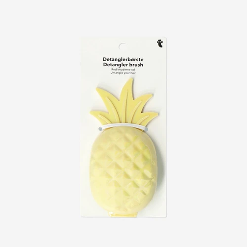 Flying Tiger Copenhagen Sarı Ananas Şeklinde Elektrokaplama Saç Fırçası