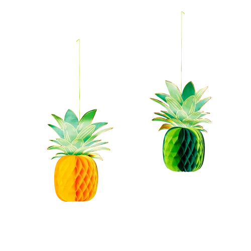 Flying Tiger Copenhagen 2'li Çok Renkli Ananas Şeklinde Parti Süsü