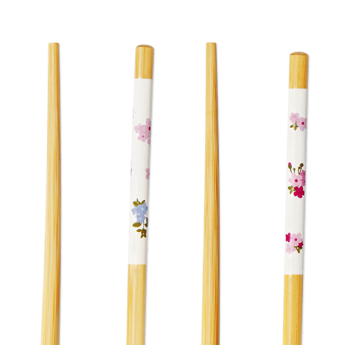 Flying Tiger Copenhagen 2'li Bahar Çiçekleri Desenli Bambu Chopstick
