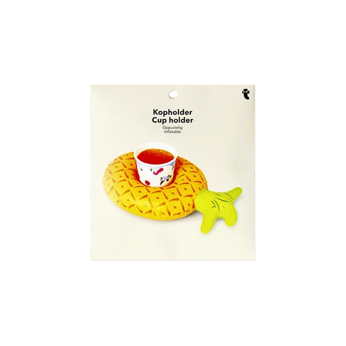 Flying Tiger Copenhagen Sarı Ananas Şeklinde Şişirilebilen Bardak Tutucu
