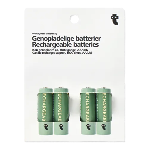 Flying Tiger Copenhagen AA 4'lü Şarj Edilebilir Pil - 1.5V Flying Tiger Copenhagen AA 4'lü Şarj Edilebilir Pil - 1.5V