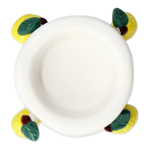 Flying Tiger Copenhagen Sarı Limon Detaylı Seramik Tealight Mumluk