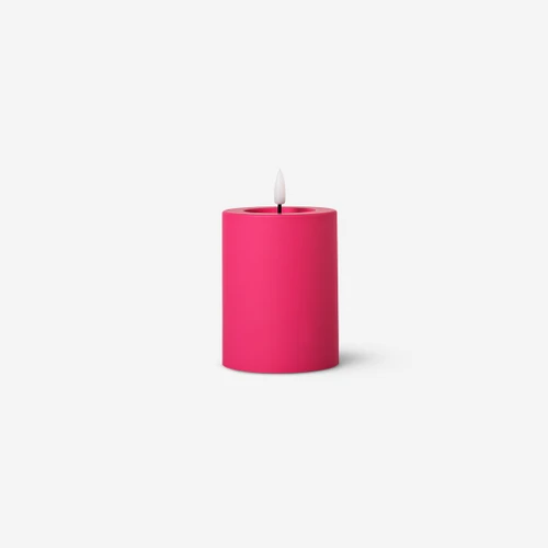Flying Tiger Copenhagen Pembe LED Mum 10 cm x 7,5 cm