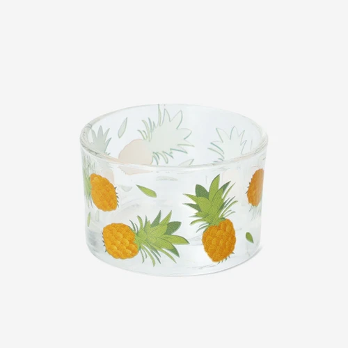 Flying Tiger Copenhagen Ananas Desenli Cam Tealight Mumluk