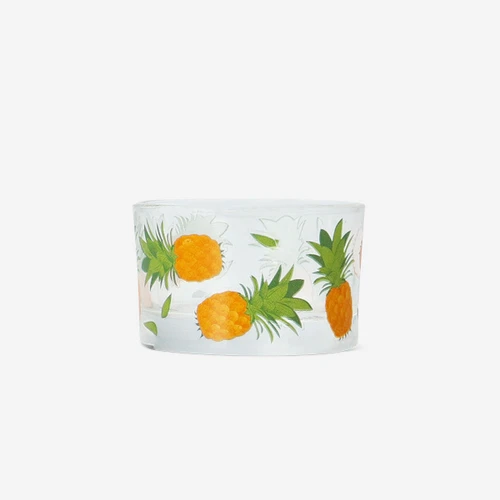Flying Tiger Copenhagen Ananas Desenli Cam Tealight Mumluk