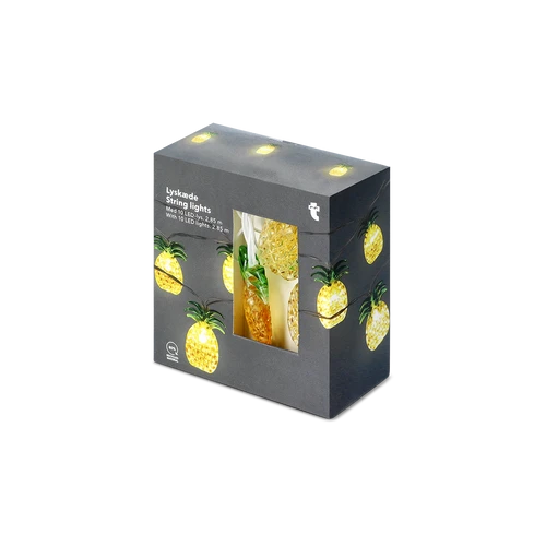 Flying Tiger Copenhagen Sarı Ananas Detaylı LED Işık Zinciri