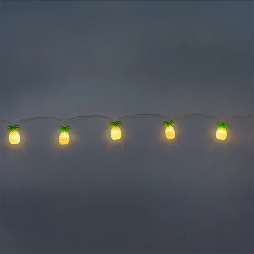 Flying Tiger Copenhagen Sarı Ananas Detaylı LED Işık Zinciri