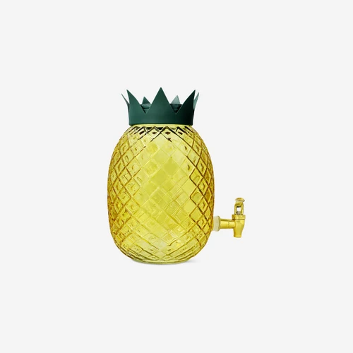 Flying Tiger Copenhagen Sarı Ananas Şeklinde Büyük Meşrubat Kavanozu 4,5 L