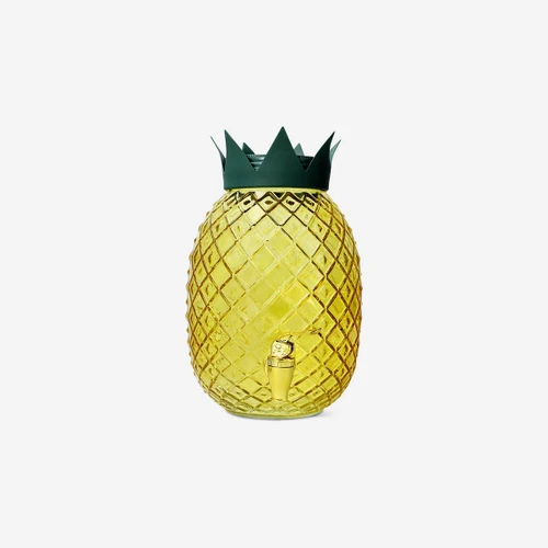 Flying Tiger Copenhagen Sarı Ananas Şeklinde Büyük Meşrubat Kavanozu 4,5 L