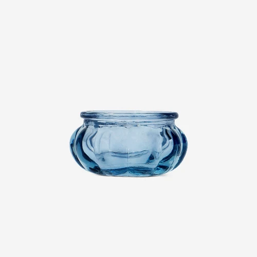 Flying Tiger Copenhagen Mavi Küçük Cam Tealight Mumluk