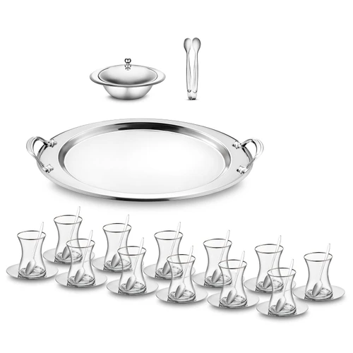 Jumbo Jumbo Apollo 40 Parça Çelik Çay Seti