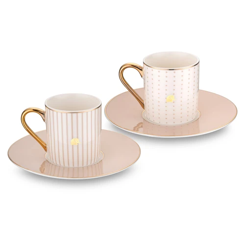 Jumbo Jumbo Navy 2'li Kahve Fincan Takımı Beige