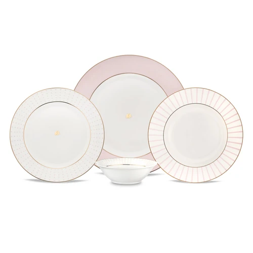 Jumbo Jumbo Navy 24 Parça 6 Kişilik Yemek Takımı Pink