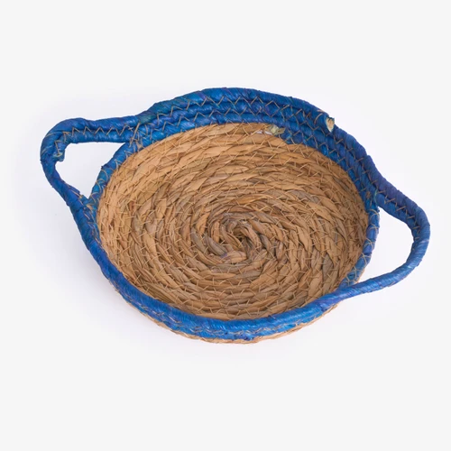 Flying Tiger Copenhagen Mavi Kenarlı Hasır Tepsi 20 cm