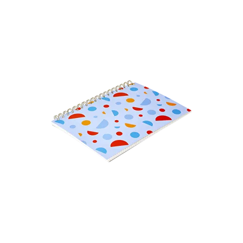 Flying Tiger Copenhagen Geometrik Desenli Spiralli Kareli B5 Defter