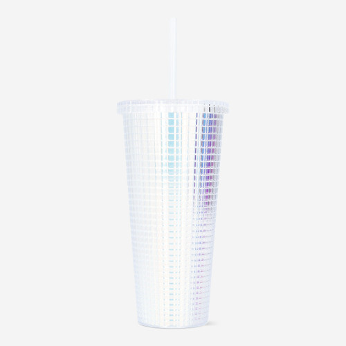 Flying Tiger Copenhagen Beyaz Pipetli Plastik Bardak
