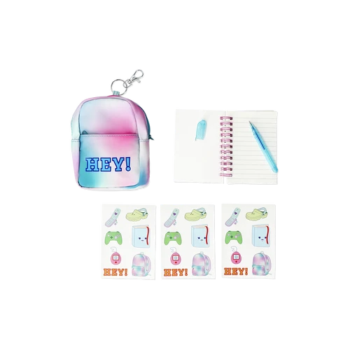 Flying Tiger Copenhagen Defter Detaylı Mini Sırt Çantası Anahtarlık