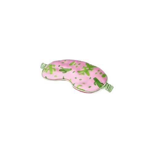 Flying Tiger Copenhagen Kaktüs Desenli Pembe Uyku Maskesi
