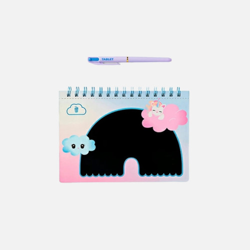 Flying Tiger Copenhagen Çizim Tahtalı Gökkuşağı Desenli Spiralli Defter